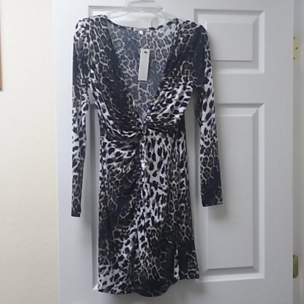 Oliva Graye new dress in animal